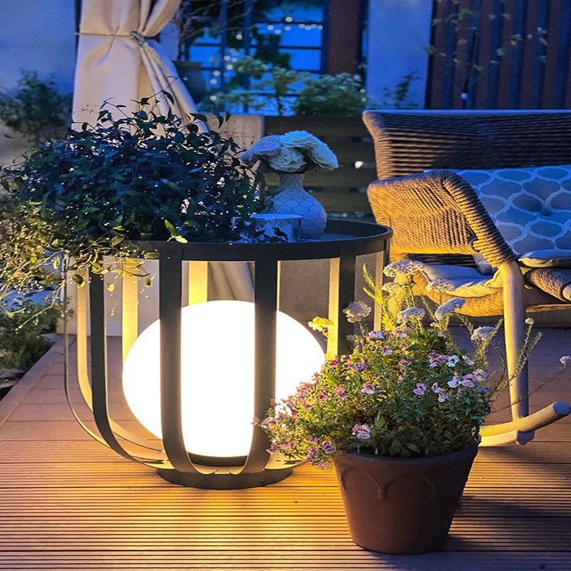 Outdoor Flower Holder Lamp