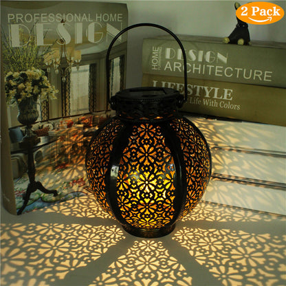 Outdoor Villa Wrought Iron Lantern