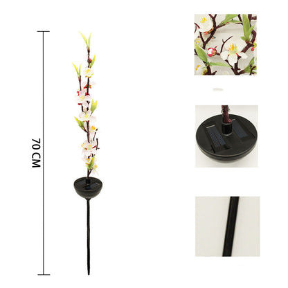 Solar Ground-Inserted Cherry Firework String