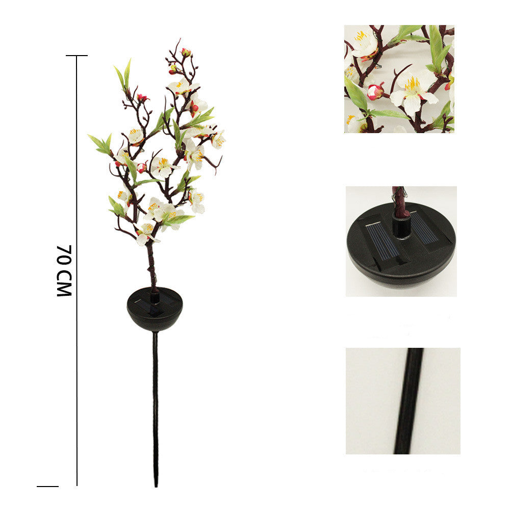 Solar Ground-Inserted Cherry Firework String