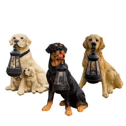 Dog Statues LED Solar Light