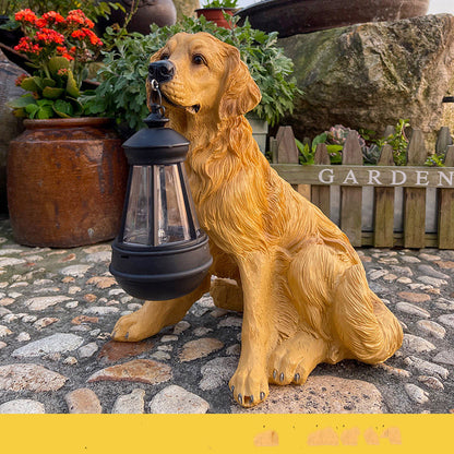 Dog Statues LED Solar Light