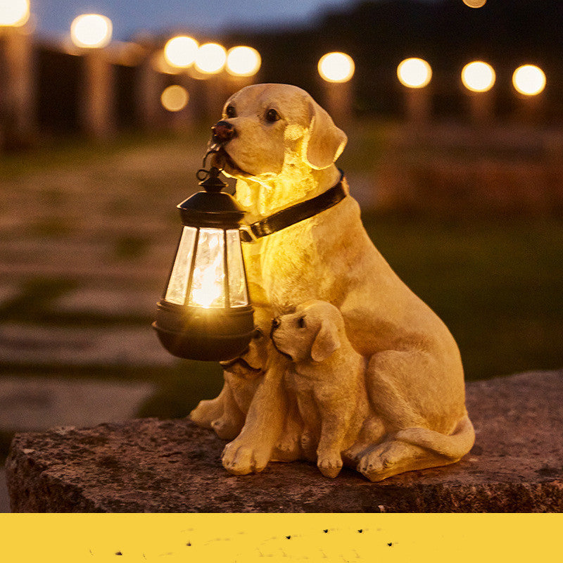 Dog Statues LED Solar Light