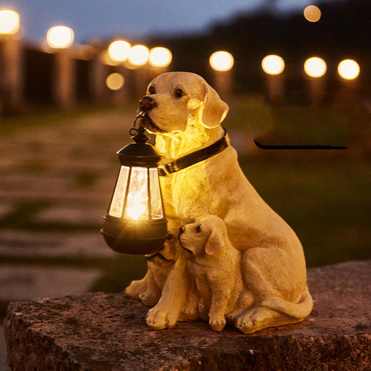 Dog Statues LED Solar Light