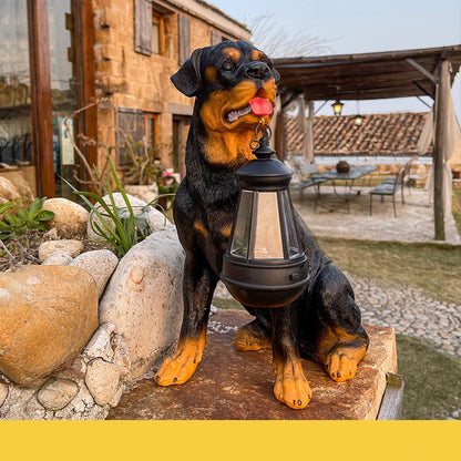 Dog Statues LED Solar Light