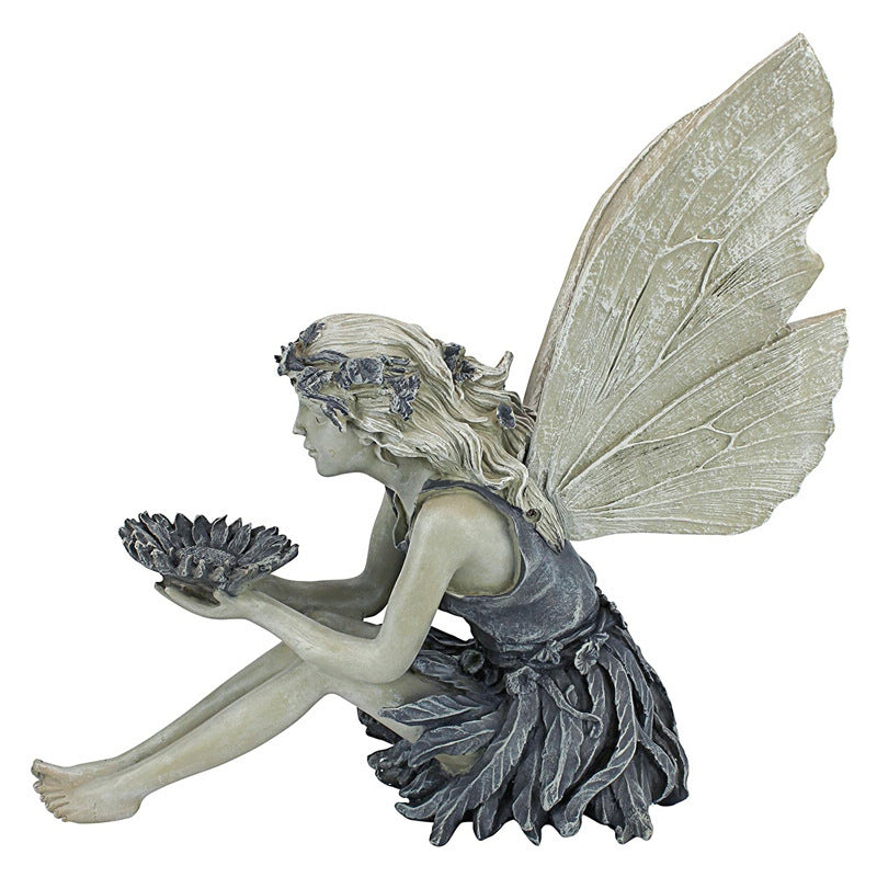 Fairy Sitting Garden Statue Ornament