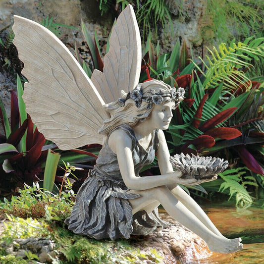 Fairy Sitting Garden Statue Ornament