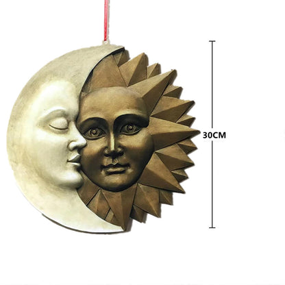 Creative Sun And Moon Outdoor Wall Pendant