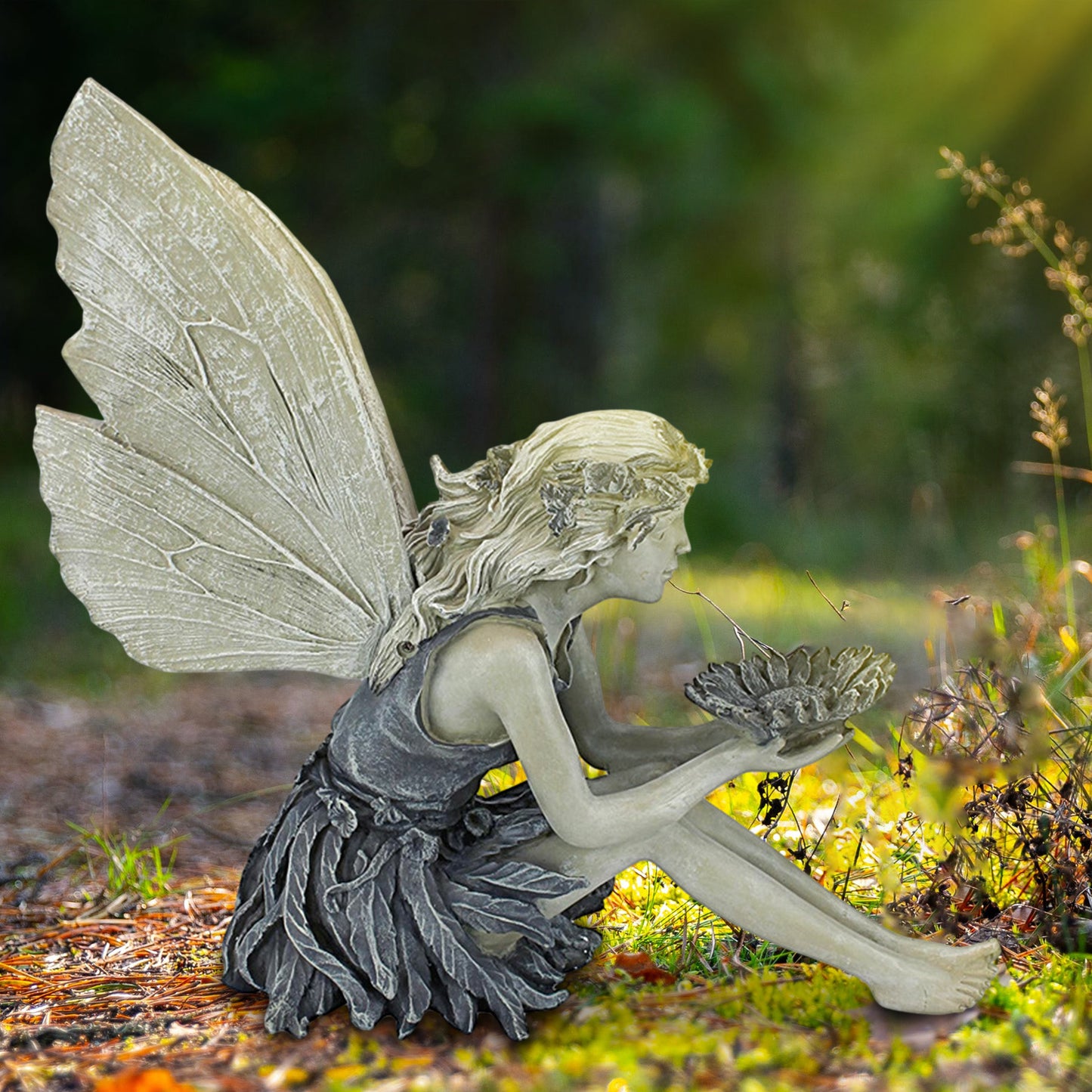 Fairy Sitting Garden Statue Ornament