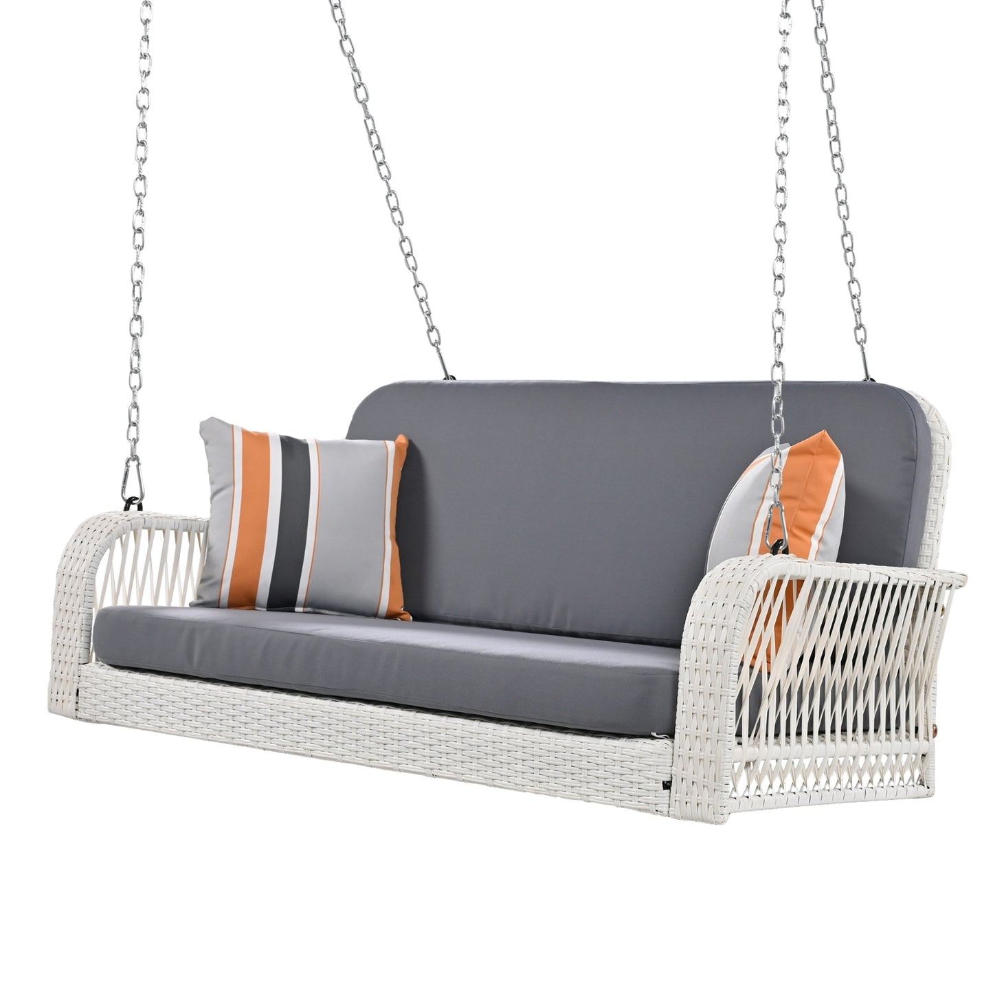 Porch Swing 2 Seater Hanging Bench With Chains