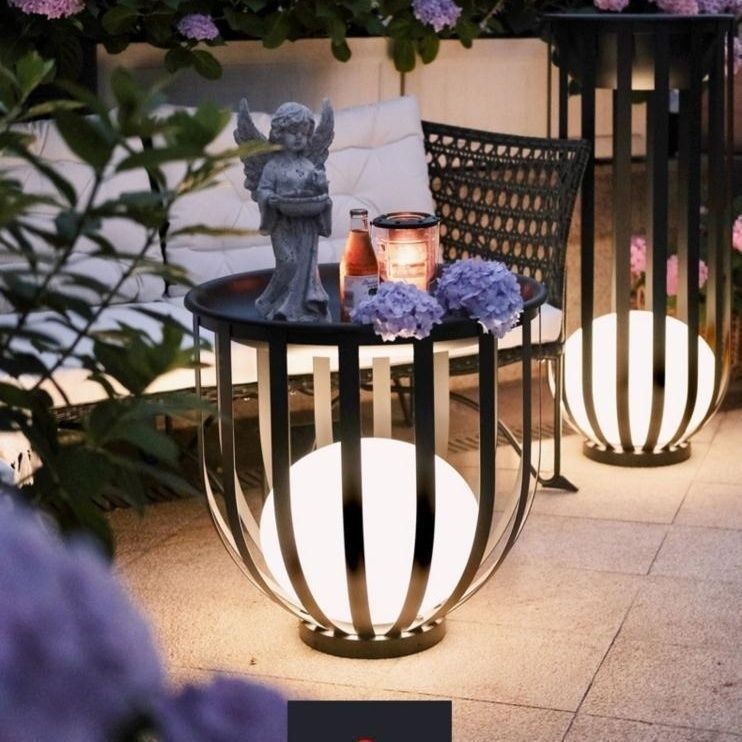 Outdoor Flower Holder Lamp