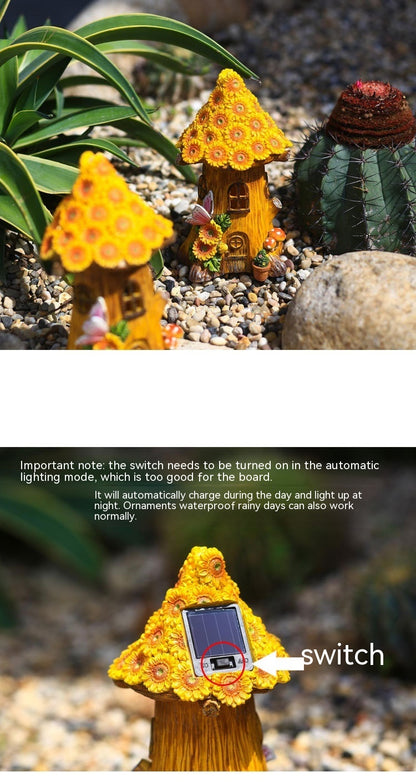 Resin Decoration Solar Lamp