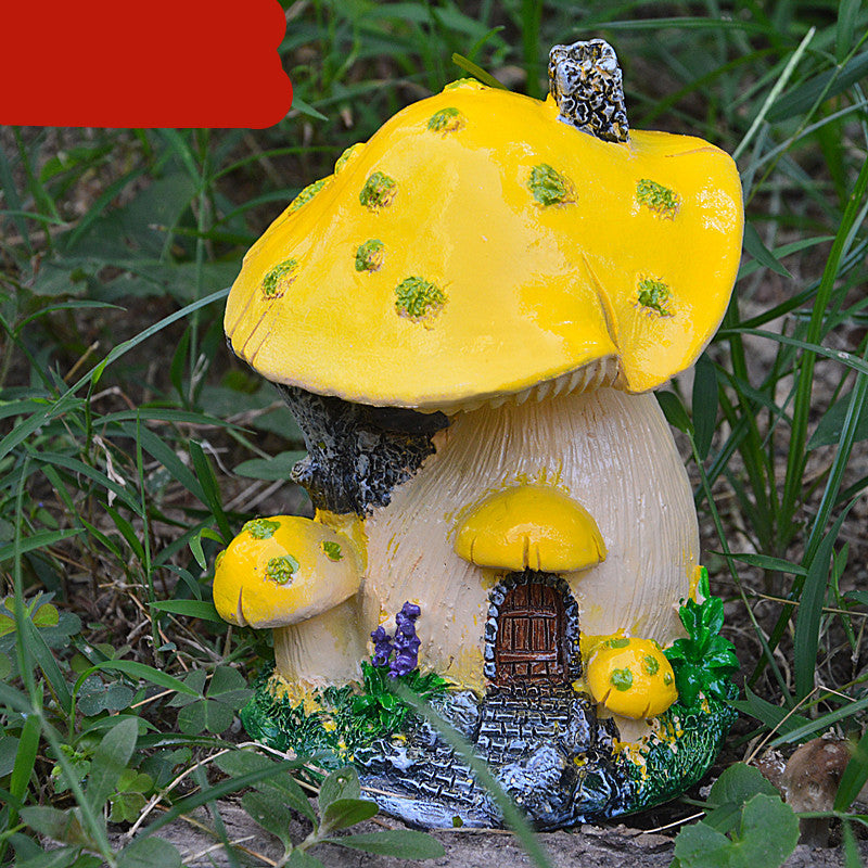 Mushroom Gardening Decor Resin