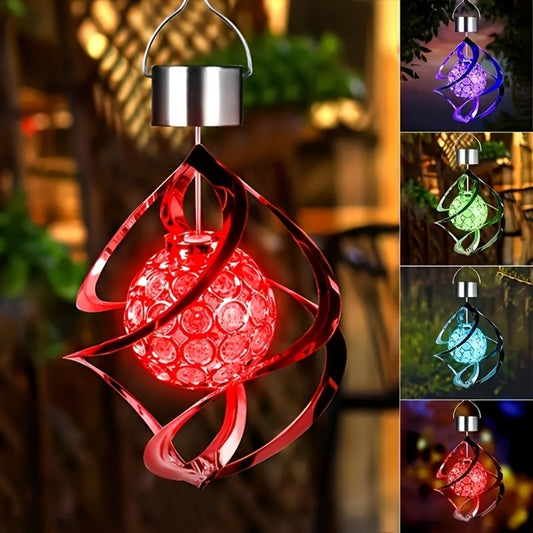 Outdoor Wind Spinner Solar Light