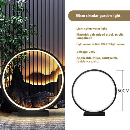 Round Ring Courtyard Lawn Lamp