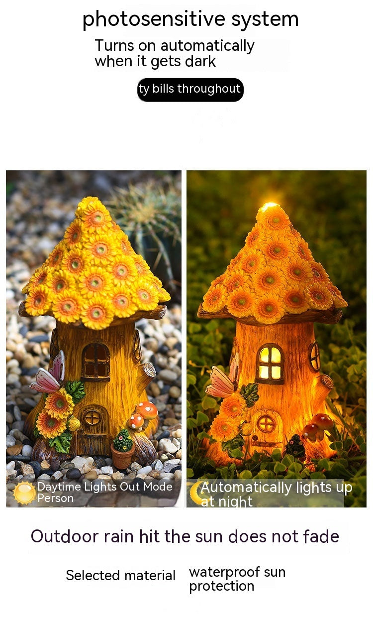 Resin Decoration Solar Lamp